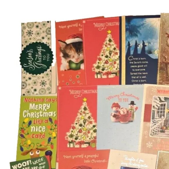 Mixed Lot Hallmark Christmas Cards & Money Cards - 20 Cards w/Envelopes. * NEW * - Picture 2 of 5